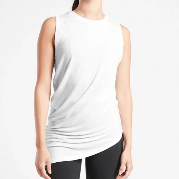 Athleta Tops - Athleta Cloudlight Restore Tank White Size M